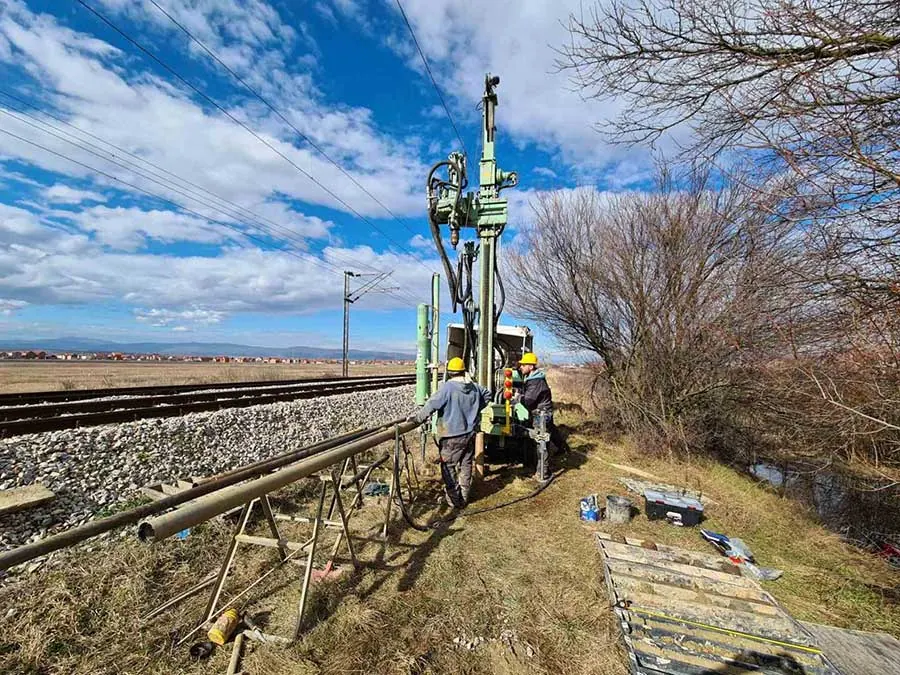 Terenska istraživanja Geomehanike: bušenje na lokaciji