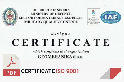 Sertifikat SRPS ISO 9001:2015